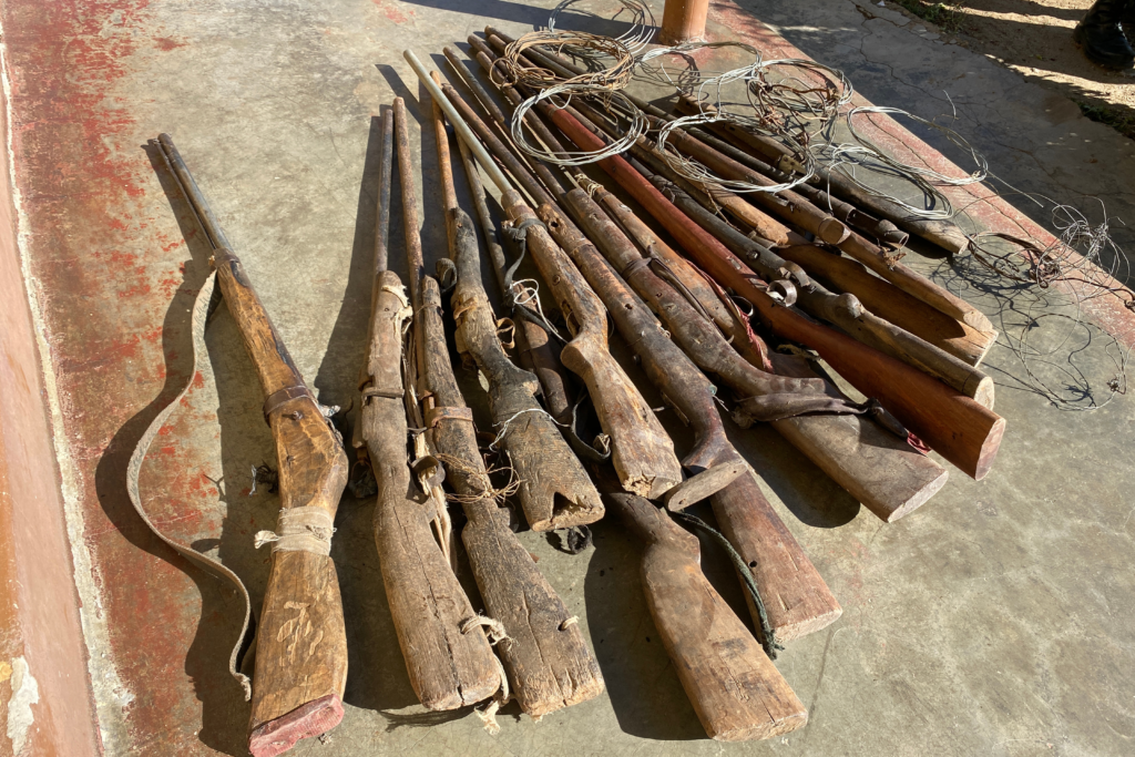 Firearms surrendered by reformed poachers